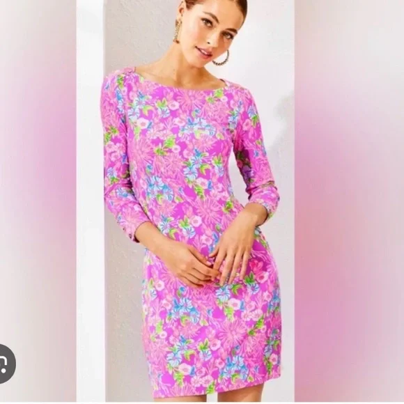 Lilly Pulitzer Pink Sophie Sheath Dress XS - Picture 2 of 8